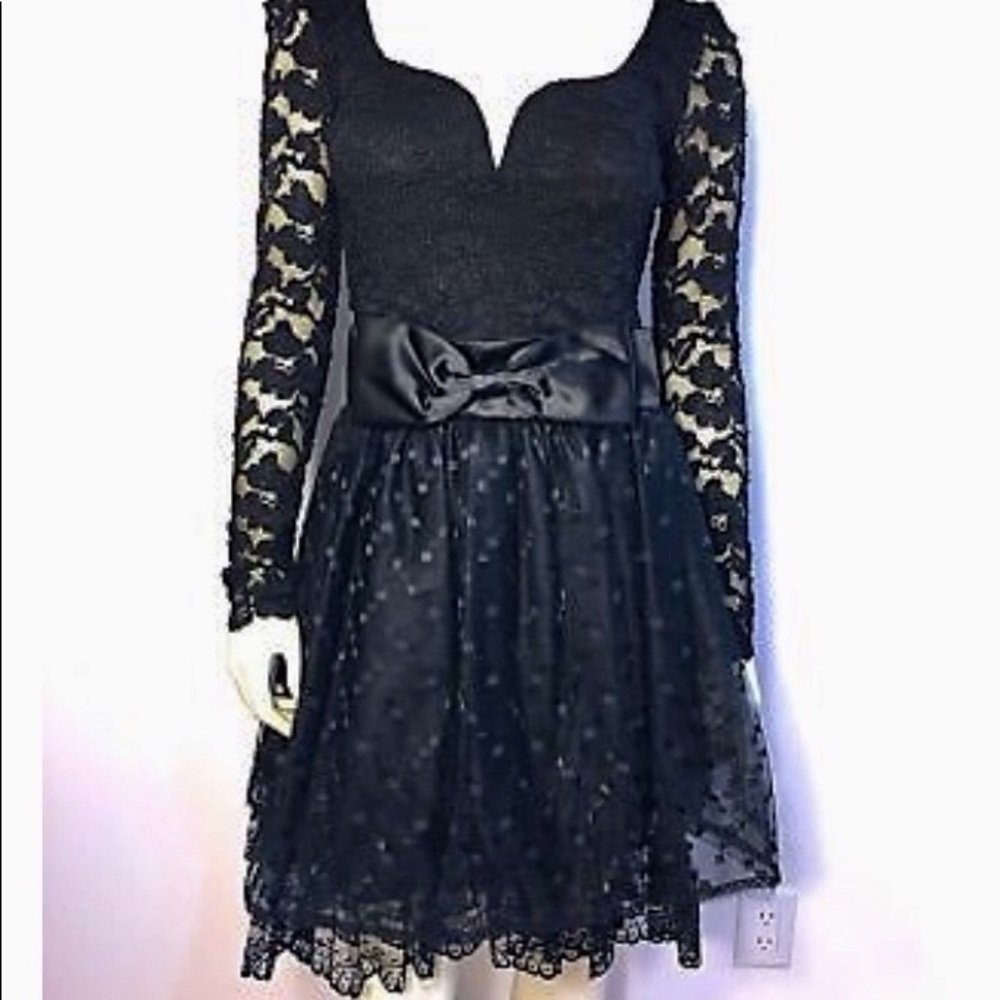 Jessica McClintock Gunne Sax 80s Lace Dress 3/4